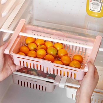 Хладилник Органайзер Кутия за съхранение Хладилно чекмедже Пластмасов контейнер за съхранение Рафт Плодове Яйце Калъф за съхранение на храна Кухненски аксесоари