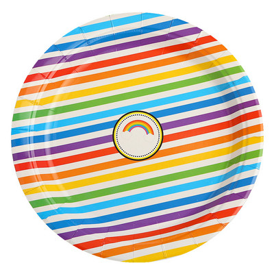 Μπομπονιέρες για πάρτι Cloud Rainbow Παιδικά χάρτινα πιάτα γενεθλίων Κύπελλο καρτούν Επιδόρπιο Πιάτο τούρτας Γάμος Προμήθειες γιορτής