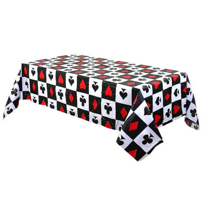 Pokkerimänguteemalised sünnipäevapeotarbed Kasiinoõhtu Ühekordsed lauanõud Taldrikud Salvrätikud Las Vegase teemaline Kasiino peokaunistus