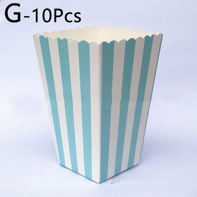 10 tk Roosa triibuline lainetäpp paber popkorni karbid kott Sünnipäeva popkorni kommid Sanck lemmikkotid Filmipeo lauanõud