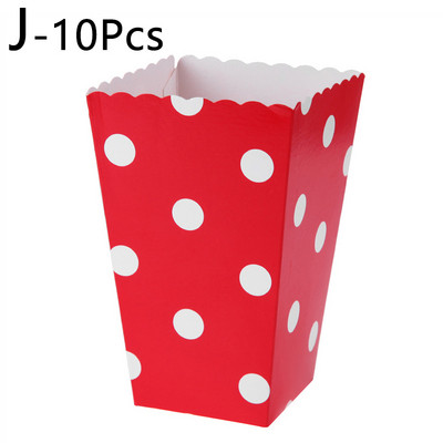 10 tk Roosa triibuline lainetäpp paber popkorni karbid kott Sünnipäeva popkorni kommid Sanck lemmikkotid Filmipeo lauanõud