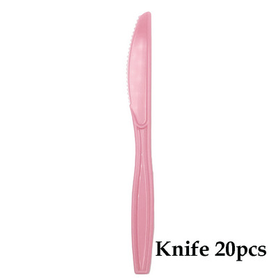 Pribor za jelo za jednokratnu upotrebu Desert Roza Plava Žlica Vilica Nož Pribor za jelo s dugom drškom Božićna rođendanska zabava Pribor za vjenčanje