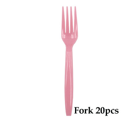 Pribor za jelo za jednokratnu upotrebu Desert Roza Plava Žlica Vilica Nož Pribor za jelo s dugom drškom Božićna rođendanska zabava Pribor za vjenčanje