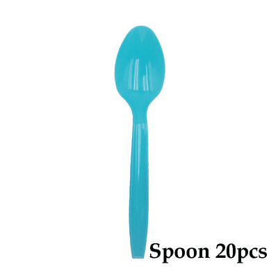 Pribor za jelo za jednokratnu upotrebu Desert Roza Plava Žlica Vilica Nož Pribor za jelo s dugom drškom Božićna rođendanska zabava Pribor za vjenčanje