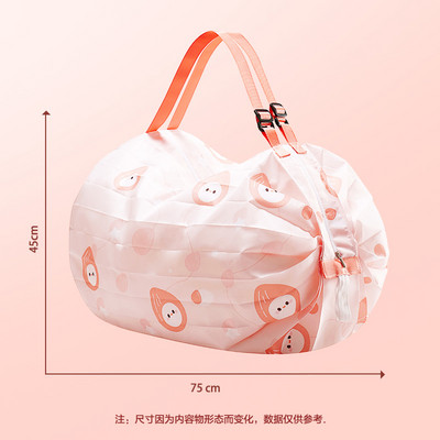 Geantă de cumpărături pliabilă Geantă de pânză de călătorie, portabilă, de mare capacitate, cu flori de mari dimensiuni.