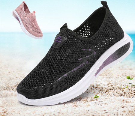 Adidași din plasă cu talpă plată