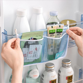 Творчески кухненски хладилник Висяща мрежеста чанта за съхранение Домакинска класификация Чанта за съхранение с две отделения