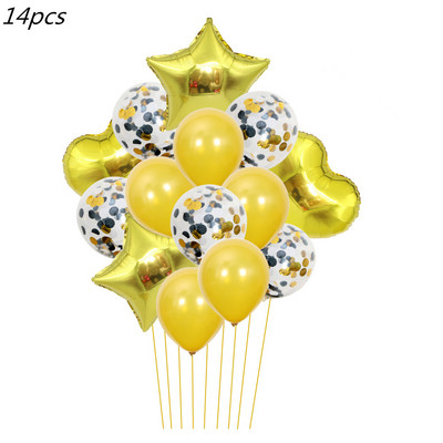 Χρυσά χάρτινα πιάτα μιας χρήσης Φλιτζάνια Ψάθινο χαρτοπετσέτες Σετ σερβίτσια για κέικ για ενήλικες παιδικά είδη πάρτι γενεθλίων Διακόσμηση με χρυσό θέμα