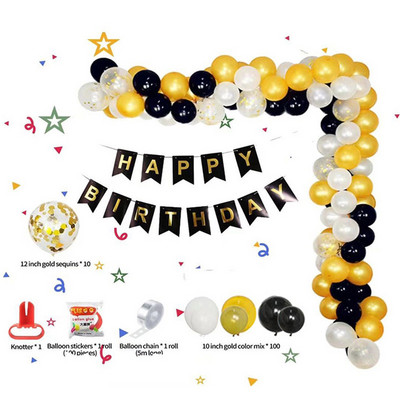 Χρυσά χάρτινα πιάτα μιας χρήσης Φλιτζάνια Ψάθινο χαρτοπετσέτες Σετ σερβίτσια για κέικ για ενήλικες παιδικά είδη πάρτι γενεθλίων Διακόσμηση με χρυσό θέμα