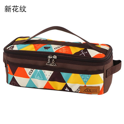 Επαναχρησιμοποιήσιμη τσάντα αποθήκευσης Τσάντα μαχαιροπήρουνων για υπαίθριο μπάρμπεκιου για πικ-νικ Κάμπινγκ Επιτραπέζια σκεύη Μαχαίρι Πιρούνι Κουτάλι Τσάντα Οργάνωση σειρά κουζίνας