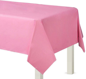Καθαρό ροζ πλαστικό μιας χρήσης σερβίτσιο για πάρτι Πιάτο πετσέτας για παιδιά ντεκόρ για πάρτι γενεθλίων Ροζ θέμα γάμου Προμήθειες δείπνου