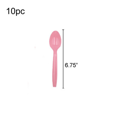 Čisto ružičasto jednokratno plastično posuđe za zabavu Šalica Tanjur Salveta Dekoracija dječje rođendanske zabave Ružičasta oprema za večeru na temu vjenčanja