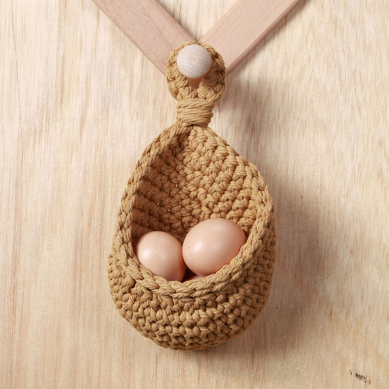 Zidna viseća košara za povrće i voće Pletena košara za voće Zidne žardinjere Zidni dekor za voće Držač lonca Kuhinjski organizator