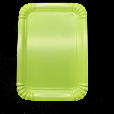 10 kom/lot crni pravokutni papirnati tanjuri jednobojni jednokratni tanjuri crne boje ukrasi za zabave papirnati tanjuri čiste boje