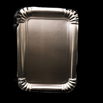 10 kom/lot crni pravokutni papirnati tanjuri jednobojni jednokratni tanjuri crne boje ukrasi za zabave papirnati tanjuri čiste boje