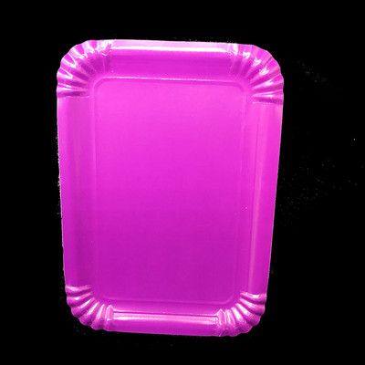 10 kom/lot crni pravokutni papirnati tanjuri jednobojni jednokratni tanjuri crne boje ukrasi za zabave papirnati tanjuri čiste boje