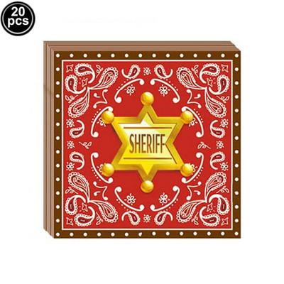 Western Cowboy Birthday Party Decors Racing Horse Papirnati tanjur Šalica Salveta Wild West Birthday Party Pribor za jednokratno posuđel