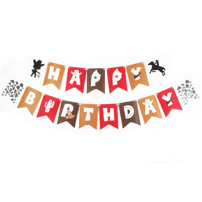 Western Cowboy Birthday Party Decors Racing Horse Papirnati tanjur Šalica Salveta Wild West Birthday Party Pribor za jednokratno posuđel