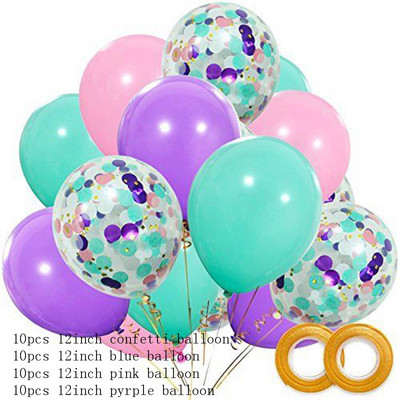 Potrepštine za zabavu Male sirene Rekviziti za fotografije Sirena Dekoracija Pokloni za rođendansku zabavu sirena Dekoracije za dječje rođendane ww02