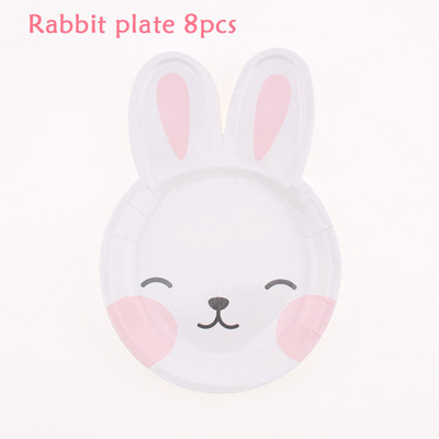 Gimtadienio vakarėlio indai triušiams