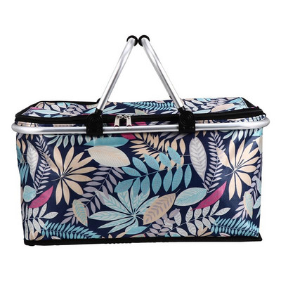 Coș de prânz cu capacitate mare de 30 l, geantă de picnic, pliabilă, izolată.