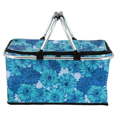 Coș de prânz cu capacitate mare de 30 l, geantă de picnic, pliabilă, izolată.