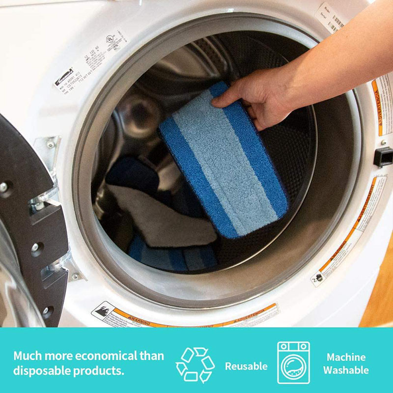 Tampoane de curățare din microfibră compatibile cu cârpele de mop Bona Reutilizabile de 18 inci Cap de reîncărcare pentru mop pentru curățarea podelei