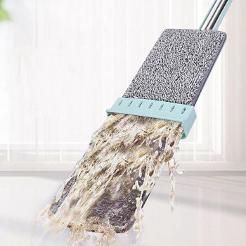 Стиснете Wring Mop Wash for Floor Tile Cleaning Tool Lazy Wiper Kitchen Wet Help Wonderlife Store Lightning Offers Плъзгащ се тип
