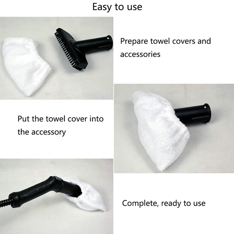 Set navlaka od mikrofibre za ručnu mlaznicu Karcher Easyfix parni čistač SC1, SC2, SC3, SC4, SC5