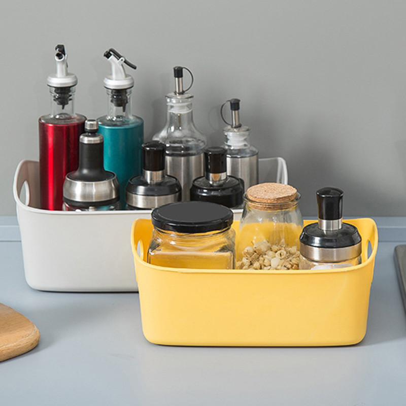 Fleksibilna košara za pohranu s ručkama Prijenosna stolna sitnica Organizator za grickalice Posude za police Debeli PP materijal 3 Veličina UD88