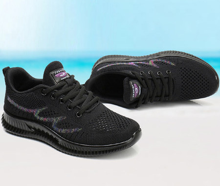 Sportsko-casual ženske tenisice s natpisom i vezicama