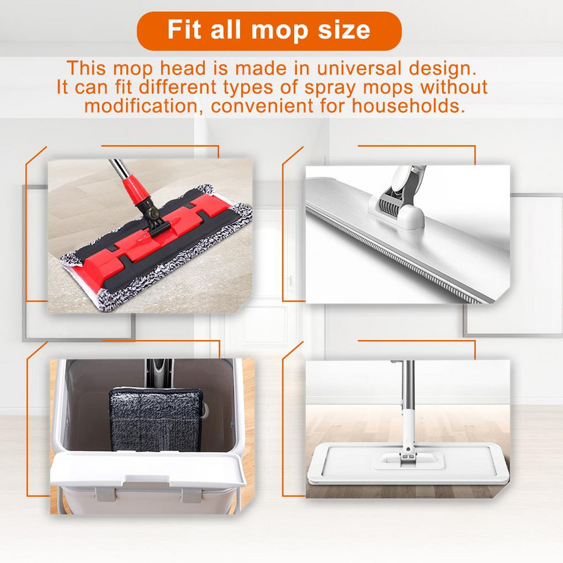 2 komada zamjenskih ravnih glava za brisanje upijajućih samoljepljivih jastučića za pranje podova Pribor za brisanje prašine u kupaonici