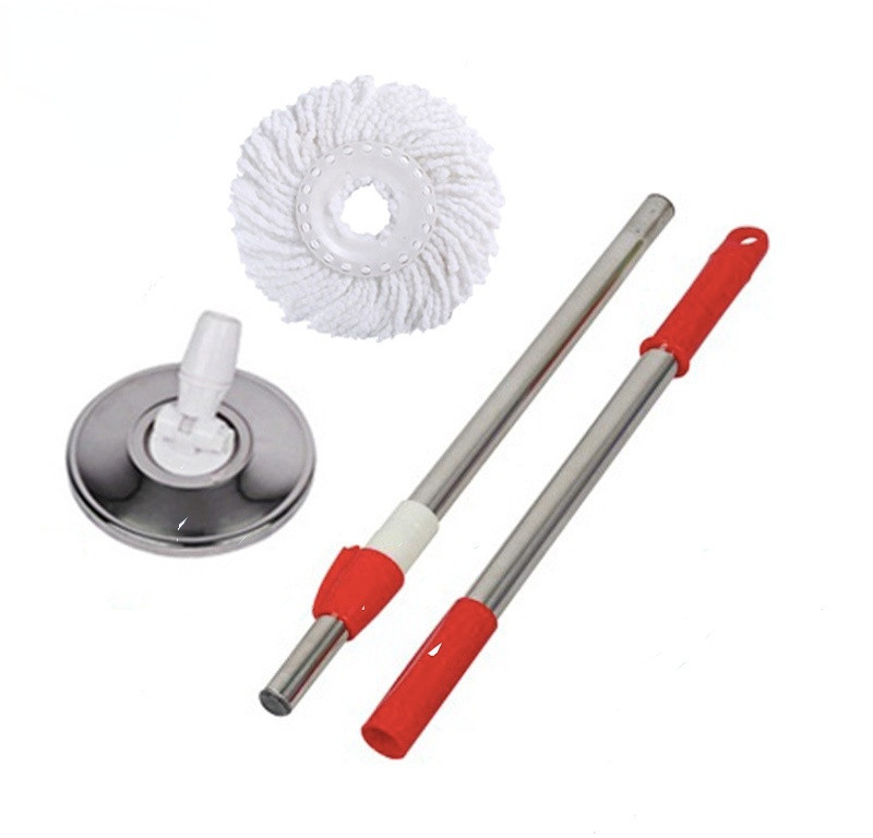 Mopi käepide Kodumajapidamises kasutatavate mikrokiust põrandate vahetus Automaatne mopi käepideme tsentrifuugimine Puhastus Kodus Puhastusvahendid 304 roostevabast terasest toru