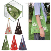 Kaasaskantav lilleostlemise võrgukott, puu- ja juurviljade hoiukoht Keskkonnasõbralik käekott Tassid Korduvkasutatav kokkupandav naiste toidukott