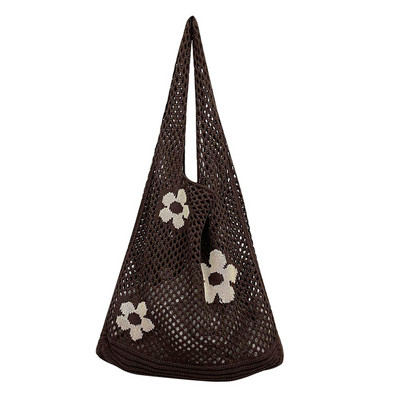 Kaasaskantav lilleostlemise võrgukott, puu- ja juurviljade hoiukoht Keskkonnasõbralik käekott Tassid Korduvkasutatav kokkupandav naiste toidukott