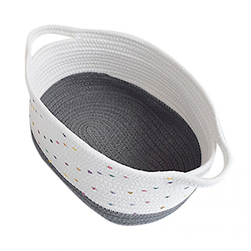 Coș pentru produse cosmetice creative, multifuncțional, cu mâner, coș de depozitare pentru articole diverse de birou, container pentru articole diverse, care economisește spațiu, decor acasă