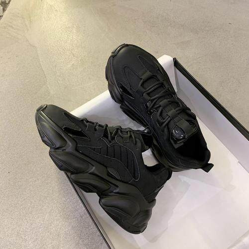 Ženske tenisice s vezicama i grubim potplatom - retro model