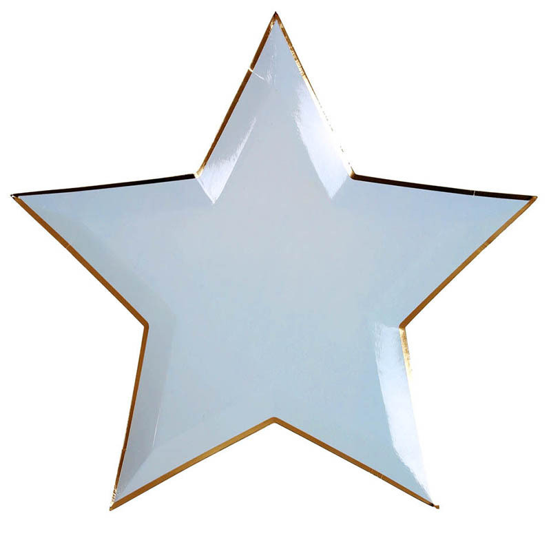 8 komada mješovitih boja zlatne folije Star Papirnati tanjuri Dekoracija za zabavu Jednokratni papirnati tanjur za posuđe za večeru Kolači Potrepštine za zabavu