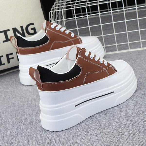 Ženske ležerne tenisice s platformom na vezanje