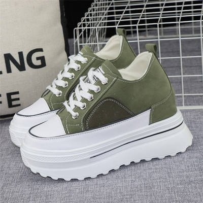 Moderne ženske tenisice s visokim potplatom na vezanje