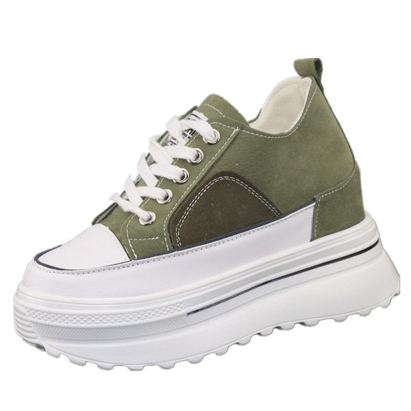 Moderne ženske tenisice s visokim potplatom na vezanje