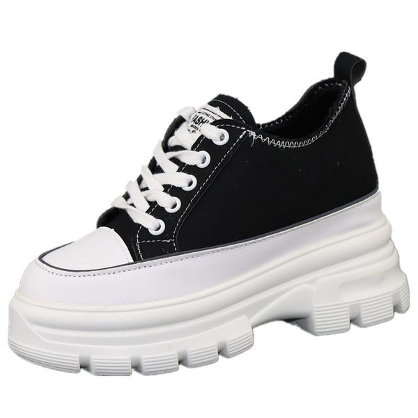 Γυναικεία υφασμάτινα αθλητικά παπούτσια με τραχιά σόλα