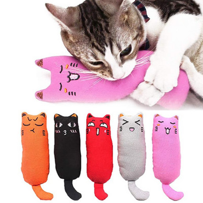 Rustle Sound Catnip Toy Cats Προϊόντα για κατοικίδια Χαριτωμένα παιχνίδια για γάτες για γατάκια που τρίβουν δόντια γάτας Λούτρινο μαξιλάρι αντίχειρα Αξεσουάρ για κατοικίδια