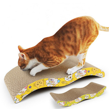 Ποιότητα M-Shape Κυματοειδές χαρτί γρατσουνιστών γάτας κατοικίδιων ζώων γρατσουνιές ξύστρα νυχιών γάτας Προϊόντα Scratcher έπιπλα για κατοικίδια+δωρεάν γάτας