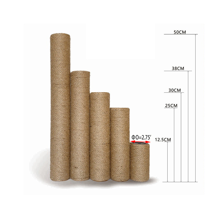 Kaķu skrāpēšanas stabs Kaķu koka sizala kāpšanas rāmis DIY Rezerves staba piederumi Kaķēnu rotaļlieta Mājdzīvnieku mēbeles