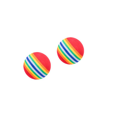 Rainbow EVA Cat Toys Ball Interactive Cat Dog Play Дъвчаща дрънкалка Scratch EVA Ball Training Balls Pet Toys Supplies