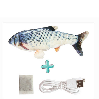 Γάτα φορτιστής USB Παιχνίδι Fish Interactive Ηλεκτρική δισκέτα Fish Cat παιχνίδι Ρεαλιστικό Pet Cats Chew Bite Παιχνίδια Pet Supplies Γάτες παιχνίδι σκύλου