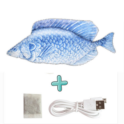Γάτα φορτιστής USB Παιχνίδι Fish Interactive Ηλεκτρική δισκέτα Fish Cat παιχνίδι Ρεαλιστικό Pet Cats Chew Bite Παιχνίδια Pet Supplies Γάτες παιχνίδι σκύλου