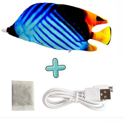 Γάτα φορτιστής USB Παιχνίδι Fish Interactive Ηλεκτρική δισκέτα Fish Cat παιχνίδι Ρεαλιστικό Pet Cats Chew Bite Παιχνίδια Pet Supplies Γάτες παιχνίδι σκύλου