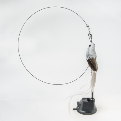 Handfree Ραβδί γάτας για πουλί/φτερό με πανίσχυρη βεντούζα διαδραστικά παιχνίδια για γάτες Προϊόντα για άσκηση κυνηγιού γατών για κατοικίδια